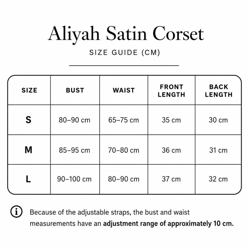 Aliyah Satin Corset (Pre Order)